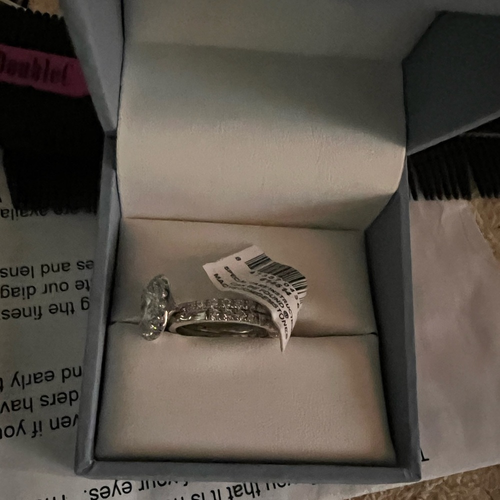 Moissanite Bridal Set (2-7/8 ct. t.w. Diamond Equivalent) in 14k white gold